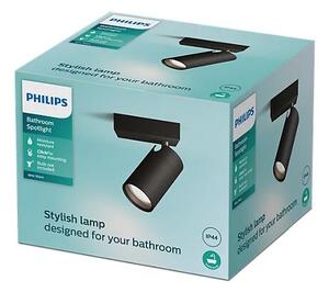 Philips 8720169298972 Idris nástenné bodové svietidlo/spot 1xGU10 IP44 čierna, ClickFix