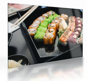 Sklenený obraz - Sushi (70x50 cm)