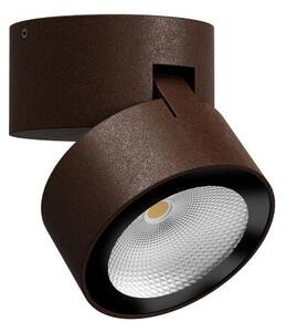 REDO 90628 SHAFT vonkajšie stropné/nástenné svietidlo D90mm COB LED 12W 1256/990lm 3000K IP65 hrdzavo hnedá