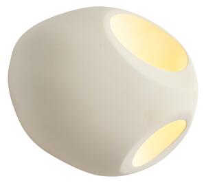 Nástenná lampa Japandi krémová okrúhla 28 cm - Pietra