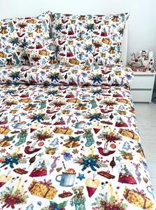 Vianočná posteľná obliečka Christmas Toy 140x200/70x90 cm
