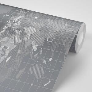 Tapeta šrafovaná mapa sveta