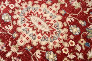 Okrúhly vintage koberec červenej farby Červená Šírka: 100 cm