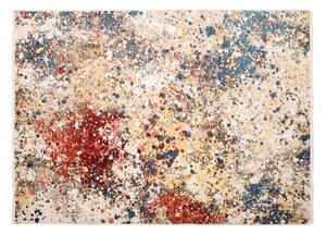 Štýlový koberec s abstraktným vzorom do obývačky Béžová Šírka: 120 cm | Dĺžka: 170 cm