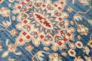 Okrúhly vintage koberec modrej farby Modrá Šírka: 170 cm