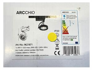 Arcchio Arcchio - LED Bodové svietidlo do lištového systému RICK AR111 1xG53/13W/230V LW0448 + záruka 3 roky zadarmo