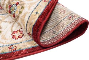 Okrúhly vintage koberec červeno béžovej farby Červená Šírka: 170 cm