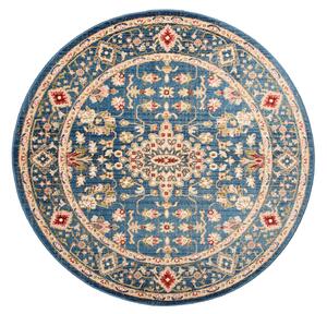 Okrúhly vintage koberec modrej farby Modrá Šírka: 170 cm