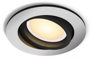 Philips Hue White Ambiance 8720169319752 MILLISKIN zápustné svietidlo D90mm GU10 4,2W/400lm 2200-6500K hliník bluetooth