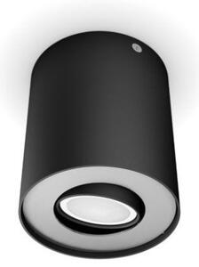 Philips Hue White Ambiance 8720169319998 Pillar povrchové bodové svietidlo D103mm 1xGU10 4,2W/400lm 2200-6500K čierna bluetooth