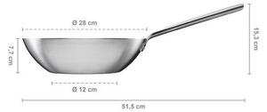 Norden Panvica WOK ⌀ 28 cm, oceľová FISKARS 1067630