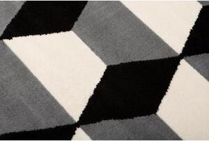 Moderný sivý koberec so vzorom