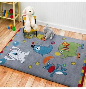 Farebný koberec s motívom Veselé zvieratká