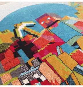 Farebný koberec s motívom Minecraft