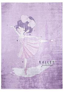Koberec ballet princess vo fialovej farbe