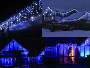 ModernHome Vonkajšie vianočné svetielka, 500 LED svetiel - 19m záves