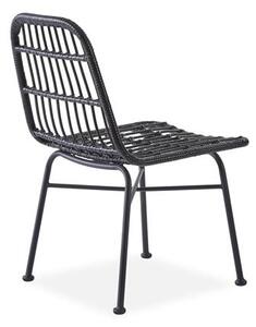 Halmar K401 jedálenská stolička čierna / šedá
