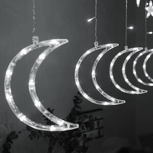 MULTISTORE Vianočné svetielka mesiace a hviezdy - 96 LED biele