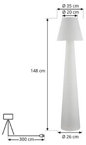Terasové svietidlo Lucande Gauri, 150 cm, plast, IP65