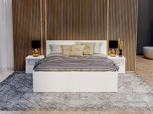 Manželská posteľ Dorian - biela Rozmer: 180x200