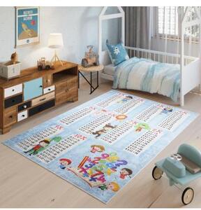 Detský koberec s motívom násobilky