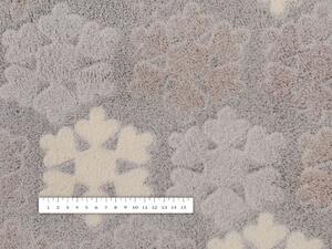 Biante Mikroplyšová deka MIP-034 Vločky na sivofialovom 150x200 cm