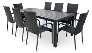 Záhradný jedálenský nábytok – stôl Viking XL + 8x stolička Paris NOELA 8020000240168