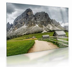 Sklenený obraz - V rakúskych horách (70x50 cm)