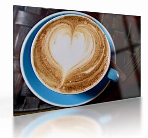 Sklenený obraz - Latte Art (70x50 cm)