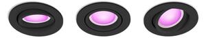 Philips HUE White and color Ambiance 8720169318977 Centura zápustné svietidlo GU10 4,2W/350lm 2000-6500K+RGB čierne 3-set