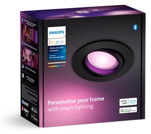 Philips HUE White and color Ambiance 8720169318915 Centura zápustné svietidlo GU10 4,2W/350lm 2000-6500K+RGB čierne