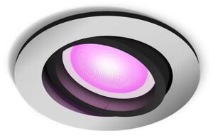 Philips Hue White and color ambiance 8720169318793 Centura zápustné svietidlo D90mm GU10 4,2W/350lm 2000-6500K+RGB hliník