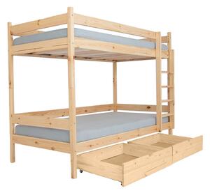 Wilsondo Poschodová posteľ s úložným priestorom Paula 2 200x90