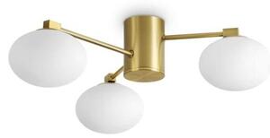 Ideal Lux 317007 HERMES stropné svietidlo 3xG9 D600mm mosadzná