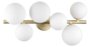 Ideal Lux 309279 PERLAGE stropné svietidlo 6xG9 saténová mosadz, biela