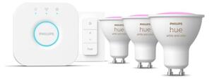 Philips Hue White and color ambiance 8720169254503 LED žiarovka GU10 4,2W/400lm 2000-6500K+RGB bluetooth 3-set + bridge