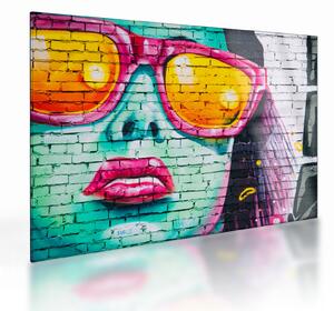 Sklenený obraz - Graffiti (70x50 cm)