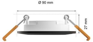 Philips Hue White and color ambiance 8720169264151 Slim downlight S zápustné svietidlo D90mm LED 8,3W/1000lm 2200-6500K+RGB IP44 čierna