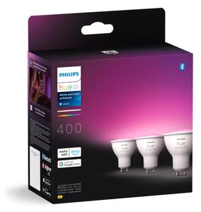 Philips HUE White and color Ambiance 8720169229877 LED žiarovka GU10 4,2W/400lm 2000-6500K+RGB BlueTooth 3-set