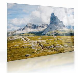 Sklenený obraz - Talianske Dolomity (70x50 cm)