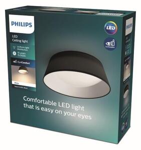 Philips Dawn LED CL258 Stropné svietidlo kruhové 14W/1100lm 340mm 3000K čierna