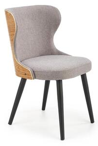 Halmar K452 stolička šedá/dub prírodný