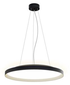 LED2 32749737DT MOON 60 P/N-Z závesné svietidlo s horným podsvietením čierne s champagne lemom stmie