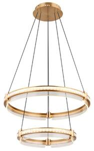 GLOBO 67196-78H BLONDIE závesné svietidlo D600mm LED 78W/4143lm 2700-6000K zlatá, priehľadná, diaľkový ovládač