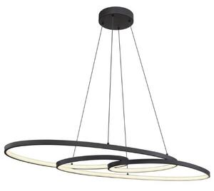 GLOBO 67177-40 SPIRA závesné svietidlo LED 39W/1880lm 2700+4000+6500K čierna matná, biela