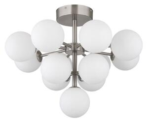 GLOBO 56143-13ND GRAPPY stropné svietidlo D560mm 13xG9 matný nikel, biela