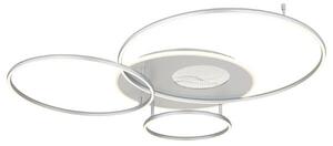 GLOBO 48466-70A INVERTINA stropné svietidlo LED 70W/4599lm 2700-6500K strieborná, biela, diaľkový ovládač, zrkadlový 3D efekt