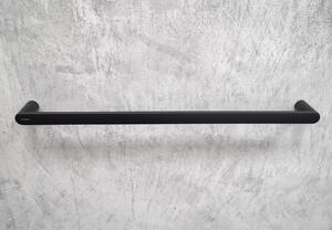Deante Round, nástenný držiak na uteráky 600mm, čierna matná, ADR_N621