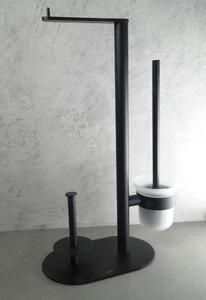 Deante Round stojan s toaletnou kefou čierna ADR_N732