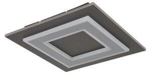 GLOBO 48033-24 JAYDEN stropné svietidlo LED 320x320mm 24W/680lm 3000K antracit, šedá, biela